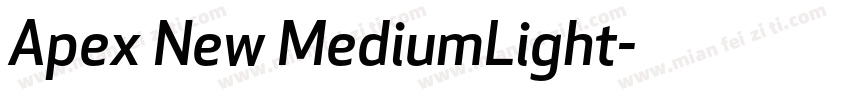 Apex New MediumLight字体转换